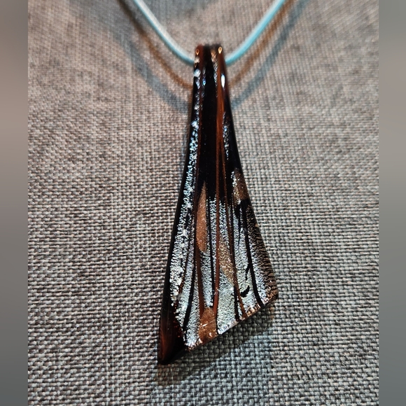 Glass Design Jewelry Set in Brown & Silver - Picture 4 of 5